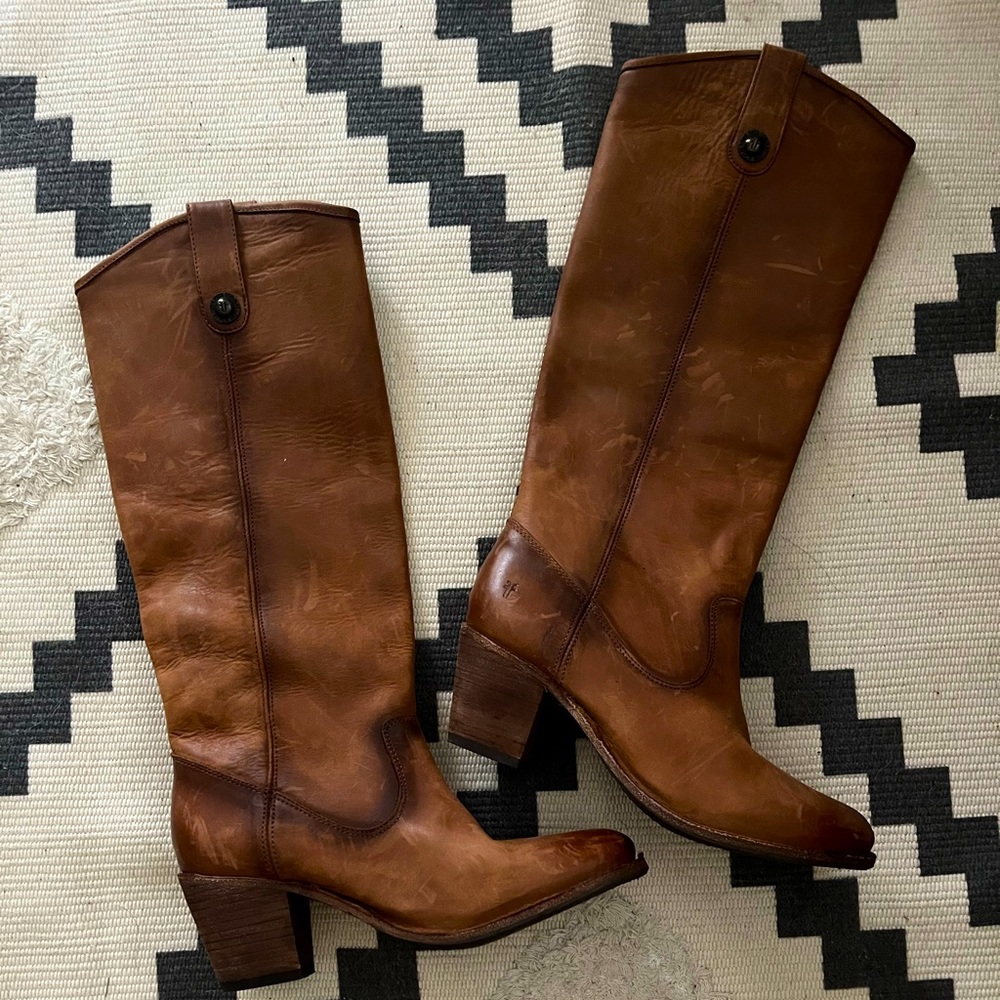 Frye Jackie Button Tall Riding Boot